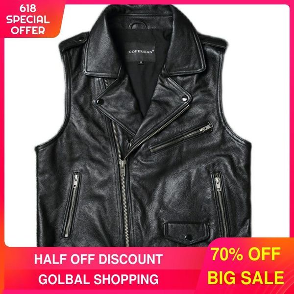 men's vests 2021 black biker style genuine leather jacket men diagonal zipper plus size 3xl real cowhide summer short motorcycle coat, Black;white
men's vests 2021 black biker style genuine leather jacket men diagonal zipper plus size 3xl real cowhide summer short motorcycle coat, Black;white