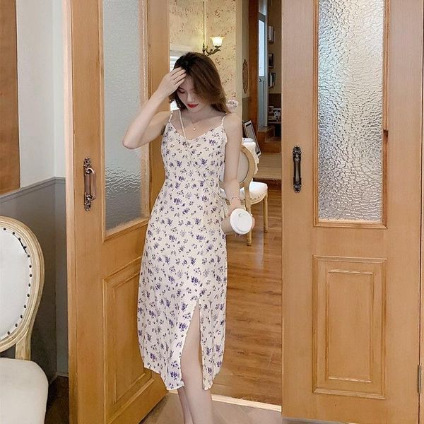 casual dresses gentle and elegant women's floral dress summer beach style backless high split harajuku every day suspender, Black;gray
casual dresses gentle and elegant women's floral dress summer beach style backless high split harajuku every day suspender, Black;gray