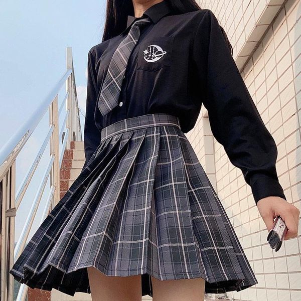 skirts japanese women jk high waist students school uniform kawaii pleated a-line mini plaid harajuku preppy y2k cosplay, Black
skirts japanese women jk high waist students school uniform kawaii pleated a-line mini plaid harajuku preppy y2k cosplay, Black