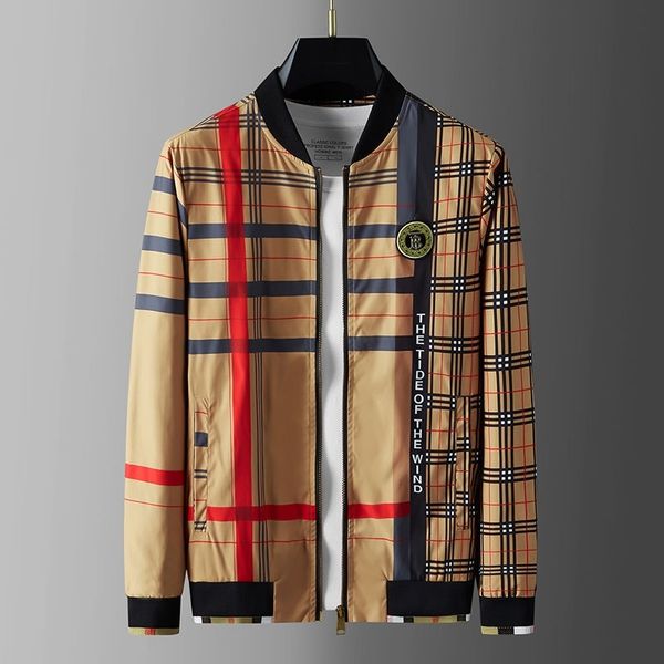 spring and autumn jacket leisure 2021 new versatile tb embroidered plaid baseball collar trendy men's coat, Black
spring and autumn jacket leisure 2021 new versatile tb embroidered plaid baseball collar trendy men's coat, Black