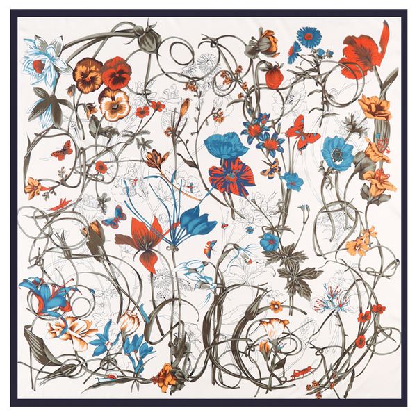 130cm luxury brand design floral big square scarf twill silk scarf women kerchief scarves for ladies fashion shawl echarpeg, Blue;gray
130cm luxury brand design floral big square scarf twill silk scarf women kerchief scarves for ladies fashion shawl echarpeg, Blue;gray