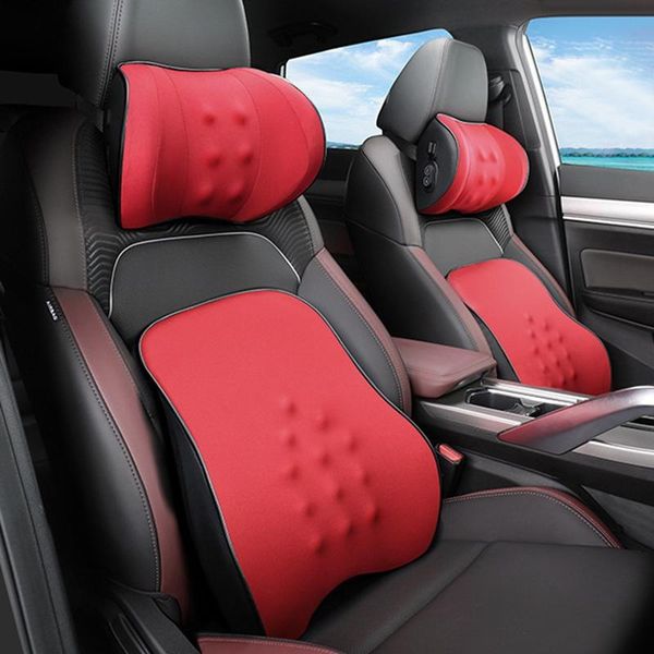 seat cushions 2pcs car massage pillow lumbar universal headrest back support relieve fatigue auto neck red
seat cushions 2pcs car massage pillow lumbar universal headrest back support relieve fatigue auto neck red