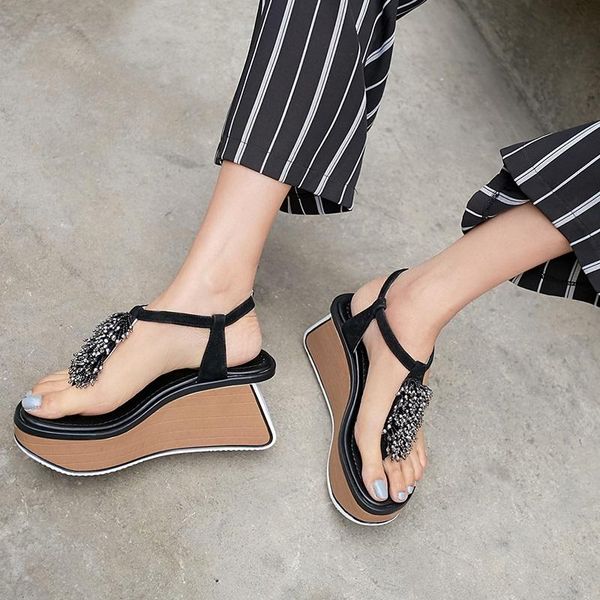 sandals summer america european style fashion crystal platform clip toe buckle strap cut out women beach 20210918, Black
sandals summer america european style fashion crystal platform clip toe buckle strap cut out women beach 20210918, Black
