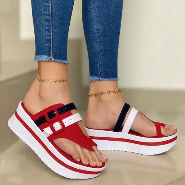 sandals summer fashion women's wedges beach casual female platform peep toe shoes slingback lady color matching buckle, Black
sandals summer fashion women's wedges beach casual female platform peep toe shoes slingback lady color matching buckle, Black