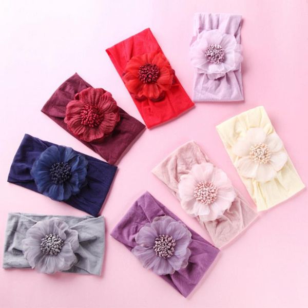 10pcs/lot solid color soft nylon headband elastic big flower turban newborn baby hair band for kids 2021 spring hair accessories, Slivery;white
10pcs/lot solid color soft nylon headband elastic big flower turban newborn baby hair band for kids 2021 spring hair accessories, Slivery;white