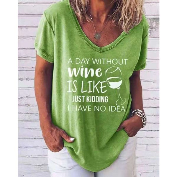 2021 spring and summer women's wine cup printed t-shirt short sleeve v-neck loose casual, White
2021 spring and summer women's wine cup printed t-shirt short sleeve v-neck loose casual, White