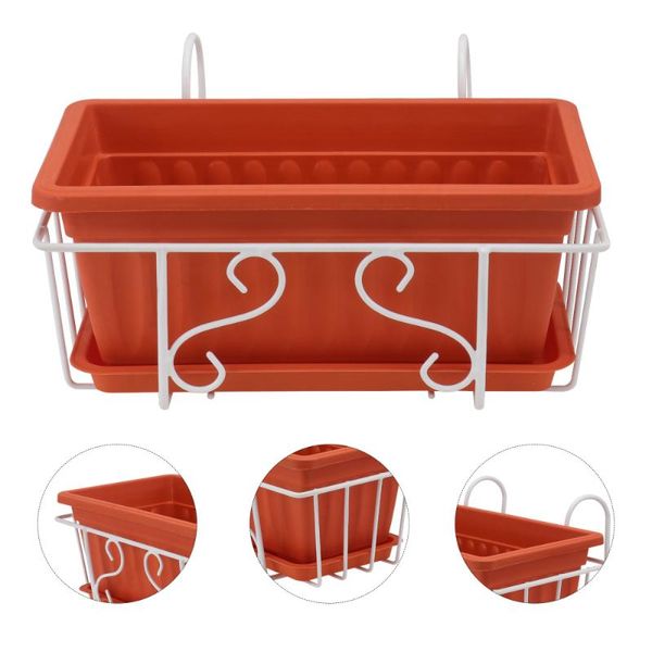 planters & pots 1 set railing hanging flower rack balcony planting box trough
planters & pots 1 set railing hanging flower rack balcony planting box trough