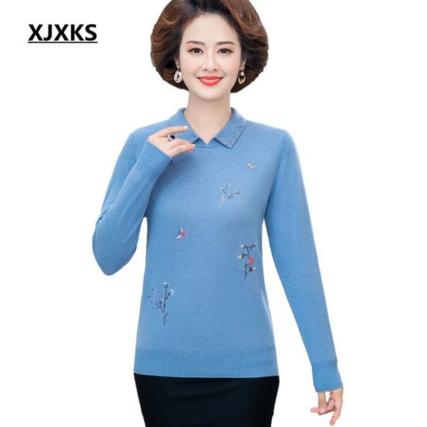 women's sweaters xjxks women sweater pullovers knitted casual autumn turn-down collar feminine loose all match soft sweet, White;black
women's sweaters xjxks women sweater pullovers knitted casual autumn turn-down collar feminine loose all match soft sweet, White;black