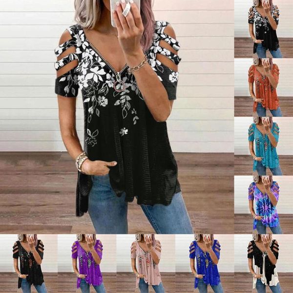 women's t-shirt short sleeve shirt women summer female womens pullover short-sleeved shirts loose print zipper v-neck w3z8, White
women's t-shirt short sleeve shirt women summer female womens pullover short-sleeved shirts loose print zipper v-neck w3z8, White