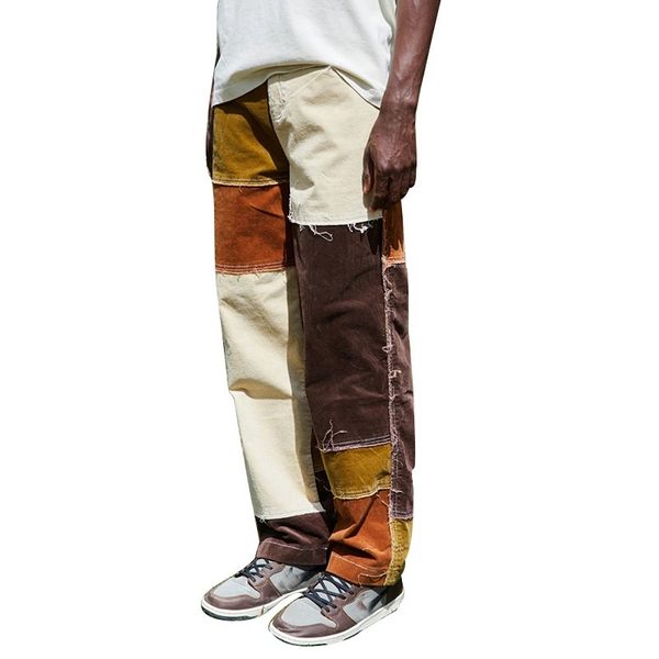 men's jeans men stitching pants young male fashion street style trousers male's breathable and comfortable loose pantsuit, Blue
men's jeans men stitching pants young male fashion street style trousers male's breathable and comfortable loose pantsuit, Blue