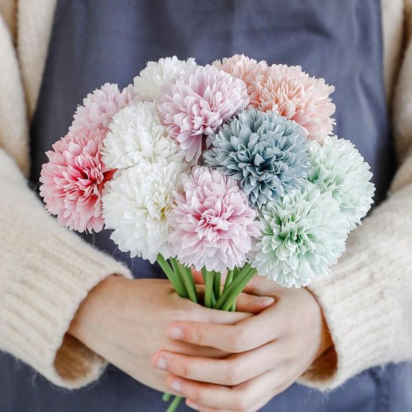 decorative flowers & wreaths 3/5pcsbunch artificial flower bouquet silk dandelion ball fake diy flwers wedding home party table deco
decorative flowers & wreaths 3/5pcsbunch artificial flower bouquet silk dandelion ball fake diy flwers wedding home party table deco
