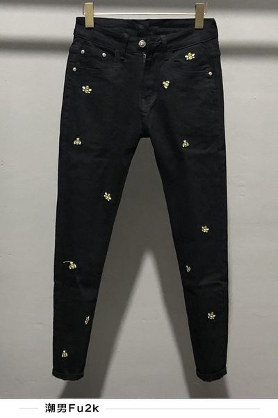 men's jeans wz0964 fashion 2021 runway luxury european design party style clothing, Blue
men's jeans wz0964 fashion 2021 runway luxury european design party style clothing, Blue