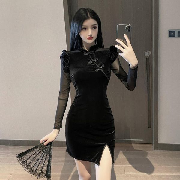 ethnic clothing women chinese style retro cheongsam split mini dress evening dresses nightclub bodycon elegant fashion traditional qipa, Red
ethnic clothing women chinese style retro cheongsam split mini dress evening dresses nightclub bodycon elegant fashion traditional qipa, Red