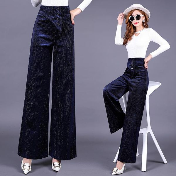 women's pants & capris elegant velvet female high waist straight trousers winter wide leg, Black;white
women's pants & capris elegant velvet female high waist straight trousers winter wide leg, Black;white