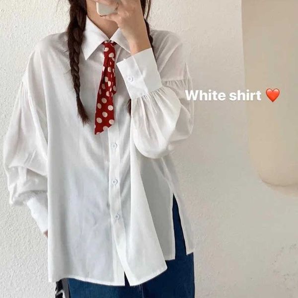 spring summer women korean bow tie lantern-sleeve shirts student harajuku white plus size college loose blouses female 210527
spring summer women korean bow tie lantern-sleeve shirts student harajuku white plus size college loose blouses female 210527