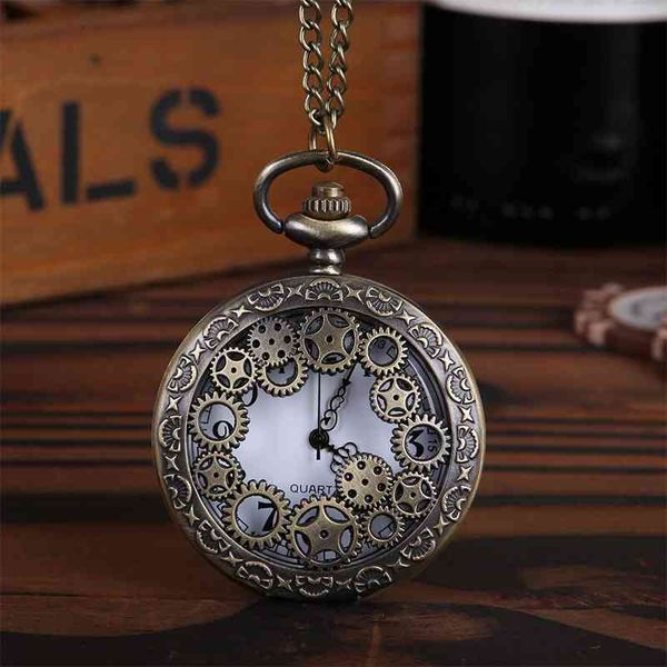 large gear relief hollow large classical mechanical parts bronze pocket watch 8134, Slivery;brown
large gear relief hollow large classical mechanical parts bronze pocket watch 8134, Slivery;brown