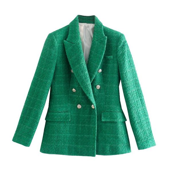women's suits & blazers women green grain plaid office lady casual fashion blazer jacket coat female notched collar double breasted poc, White;black
women's suits & blazers women green grain plaid office lady casual fashion blazer jacket coat female notched collar double breasted poc, White;black