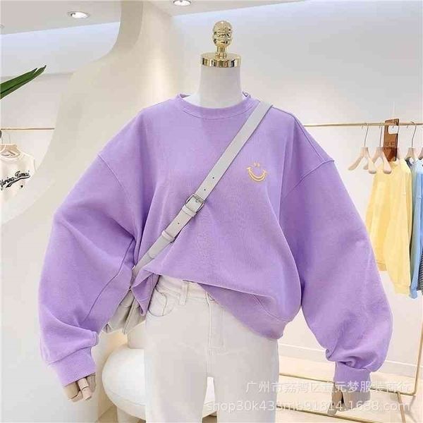 salt long sleeve round neck sweater women's 2021 autumn korean new loose ins lazy student top, Black
salt long sleeve round neck sweater women's 2021 autumn korean new loose ins lazy student top, Black