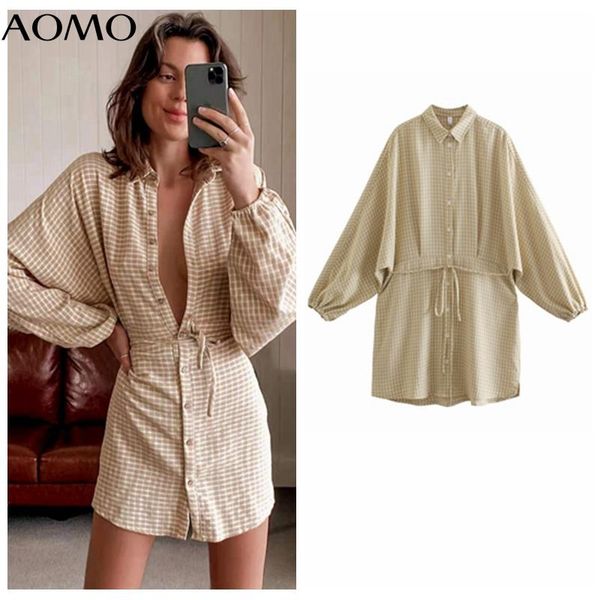 casual dresses aomo 2021 fashion women plaid print shirt dress with slash vintage long sleeve office ladies mini qj73a, Black;gray
casual dresses aomo 2021 fashion women plaid print shirt dress with slash vintage long sleeve office ladies mini qj73a, Black;gray