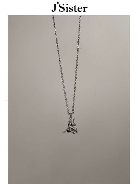 jsister unicorn necklace women ins hip hop design simple and colorless titanium steel men's autumn winter pendant, Silver
jsister unicorn necklace women ins hip hop design simple and colorless titanium steel men's autumn winter pendant, Silver
