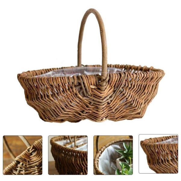 storage baskets 1pc willow weaving basket portable outdoor fruit holder (light brown)
storage baskets 1pc willow weaving basket portable outdoor fruit holder (light brown)