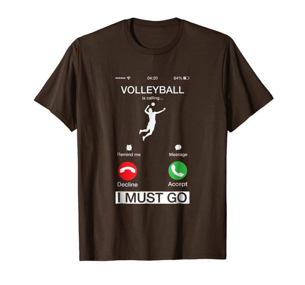 volleyball is calling and i must go funny phone screen tee, White;black 
volleyball is calling and i must go funny phone screen tee, White;black