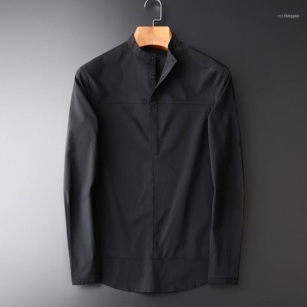 men's casual shirts minglu spring fashion dress hgiht quality stand collar single breasted solid color balck -4xl1, White;black
men's casual shirts minglu spring fashion dress hgiht quality stand collar single breasted solid color balck -4xl1, White;black