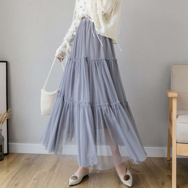 early autumn and winter of 2019 new pengpeng gauze pleated fairy dress big swing medium length women's skirt, Black;gray
early autumn and winter of 2019 new pengpeng gauze pleated fairy dress big swing medium length women's skirt, Black;gray