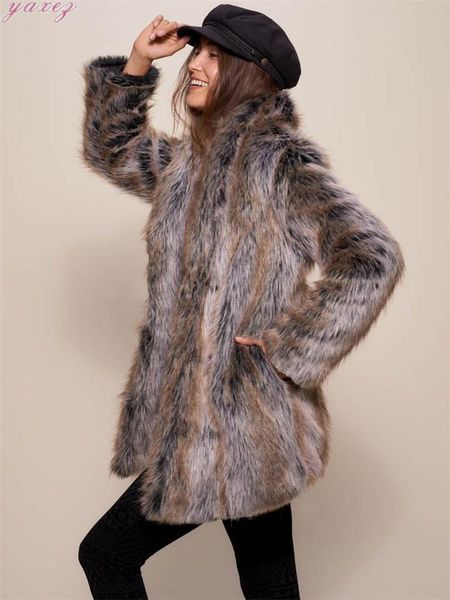 women's fur & faux 2021 fashionable coat women slimming reversible quilted jacket coats jackets winter female long plush, Black
women's fur & faux 2021 fashionable coat women slimming reversible quilted jacket coats jackets winter female long plush, Black
