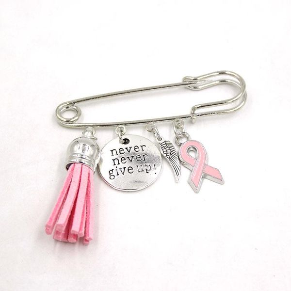 pins, brooches 10pcs breast cancer awareness brooch pin never give up pink ribbon safety pins, Gray
pins, brooches 10pcs breast cancer awareness brooch pin never give up pink ribbon safety pins, Gray