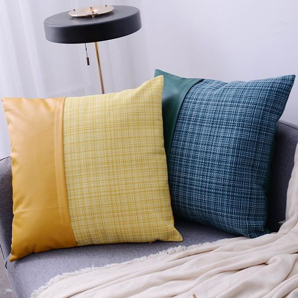 luxury pu leather patchwork cushion cover waist pillowcase cover sofa decorative pillow no inner
luxury pu leather patchwork cushion cover waist pillowcase cover sofa decorative pillow no inner