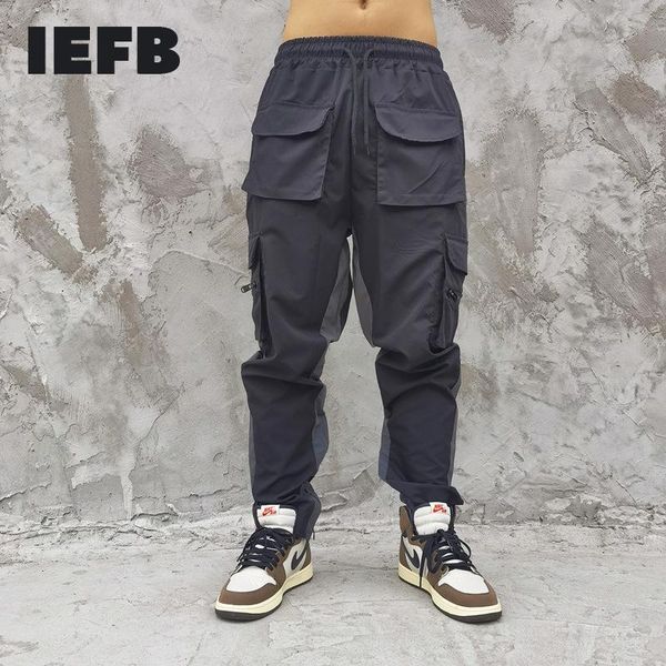 men's pants iefb multi pocket overalls trendy elastic waist black work clothes cusual drawstring straight trousers 2021 9y7293
men's pants iefb multi pocket overalls trendy elastic waist black work clothes cusual drawstring straight trousers 2021 9y7293