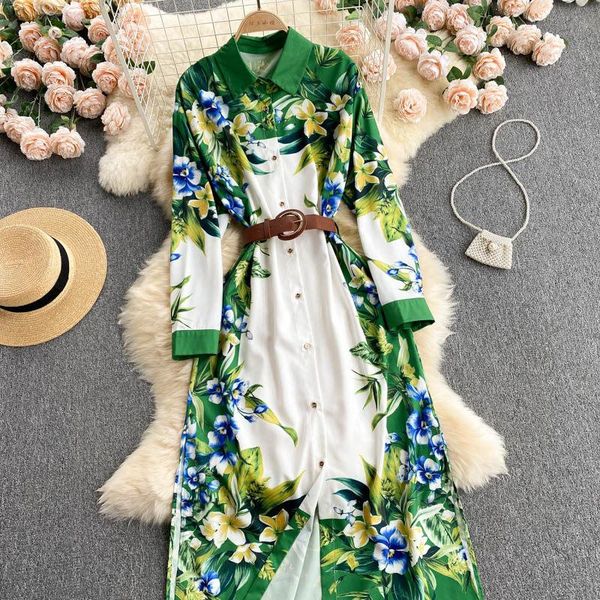 casual dresses women lapel printed shirt dress spring single-breasted elegant long party summer sleeve office slim e012, Black;gray
casual dresses women lapel printed shirt dress spring single-breasted elegant long party summer sleeve office slim e012, Black;gray