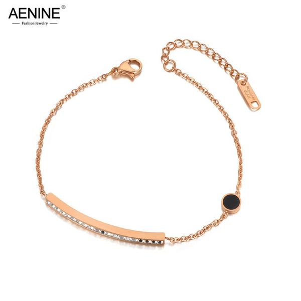 link, chain aenine sparkling cz crystal elbow charm bracelets for women girls trendy stainless steel black acrylic bracelet ab20083
link, chain aenine sparkling cz crystal elbow charm bracelets for women girls trendy stainless steel black acrylic bracelet ab20083