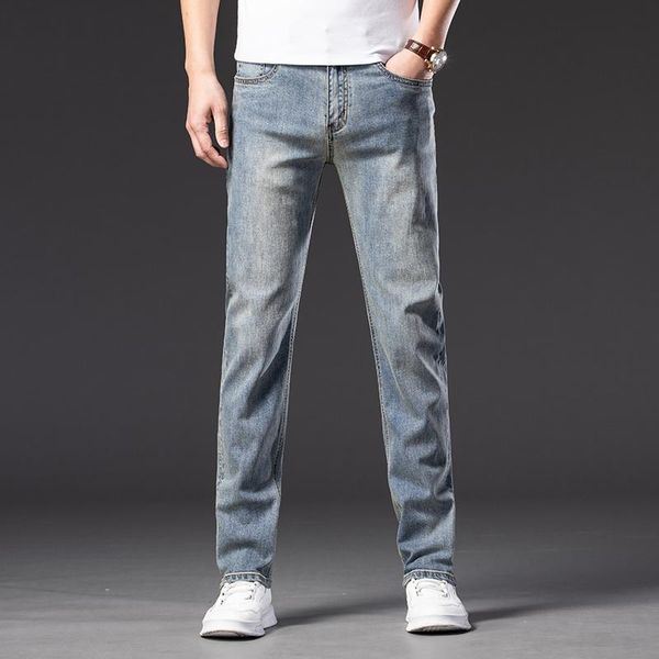 men's jeans 2021 spring and autumn retro blue regular fit stretch 98% cotton slim casual denim pants male brand trousers
men's jeans 2021 spring and autumn retro blue regular fit stretch 98% cotton slim casual denim pants male brand trousers