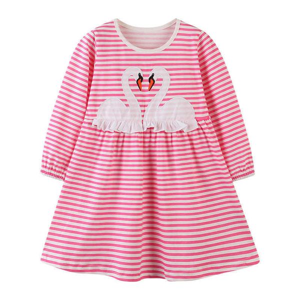 aosta betty autumn long sleeve dress girls striped swan pattern round neck cotton children casual pink dresses 2-7years g1026, Red;yellow
aosta betty autumn long sleeve dress girls striped swan pattern round neck cotton children casual pink dresses 2-7years g1026, Red;yellow