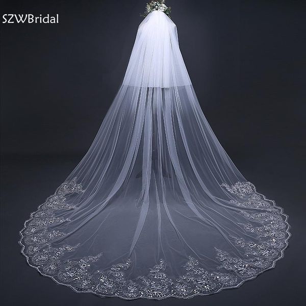 bridal veils arrival white ivory 2 layers wedding long lace edge veil 2021 accessories bride veu, Black
bridal veils arrival white ivory 2 layers wedding long lace edge veil 2021 accessories bride veu, Black