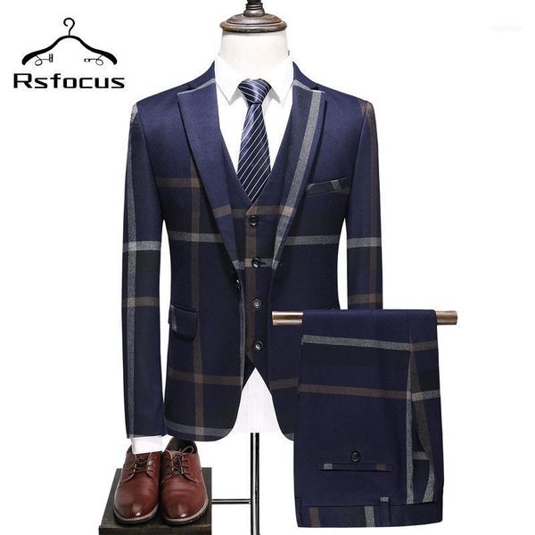 men's suits & blazers rsfocus 2021 arrival men plaid suit single breasted dark blue gray casual wedding dress s-5xl tz0271, White;black
men's suits & blazers rsfocus 2021 arrival men plaid suit single breasted dark blue gray casual wedding dress s-5xl tz0271, White;black