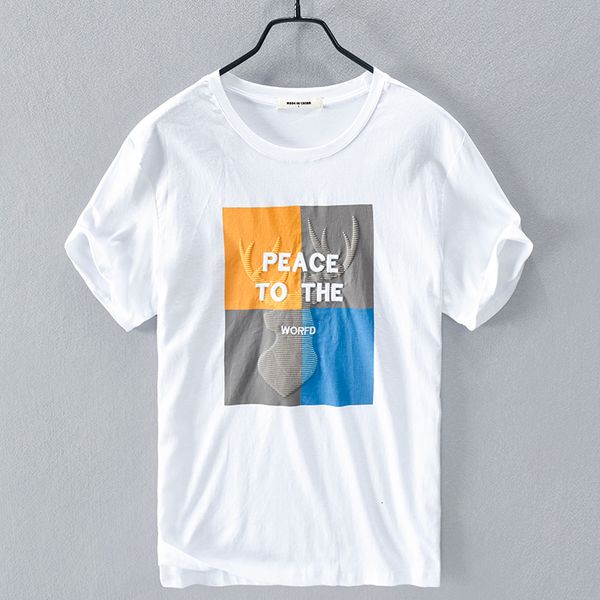 2021 summer new style personalized printing white linen t shirt short-sleeved embroidery t-shirt for men casual tshirt mens srlj, White;black
2021 summer new style personalized printing white linen t shirt short-sleeved embroidery t-shirt for men casual tshirt mens srlj, White;black