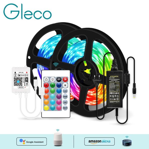 wifi led strip light 5m/10m/15m/20m dc12v rgb string flexible ribbon for amazon alexa / google home wifi contoller+adapter 
wifi led strip light 5m/10m/15m/20m dc12v rgb string flexible ribbon for amazon alexa / google home wifi contoller+adapter
