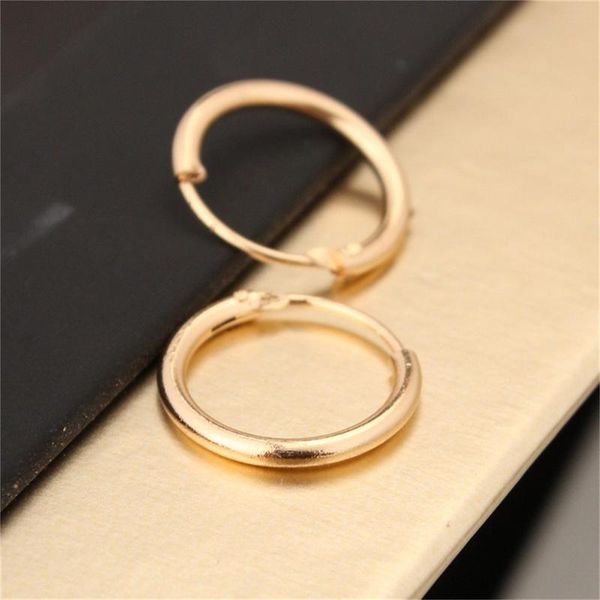 hoop & huggie bohemia earrings for women piercing earings round circle earring jewelry pendientes, Golden;silver