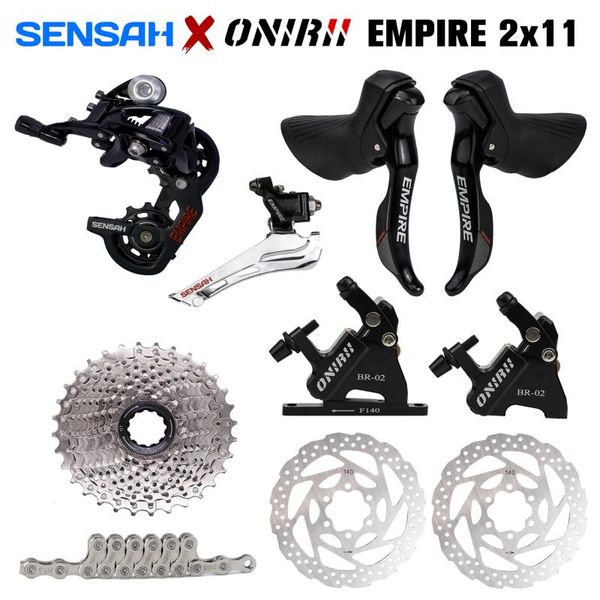 bike derailleurs sensah empire 2x11 speed road bicycle groupset shifters rear derailleur onirii carbon hydraulic disc brake cassette
bike derailleurs sensah empire 2x11 speed road bicycle groupset shifters rear derailleur onirii carbon hydraulic disc brake cassette