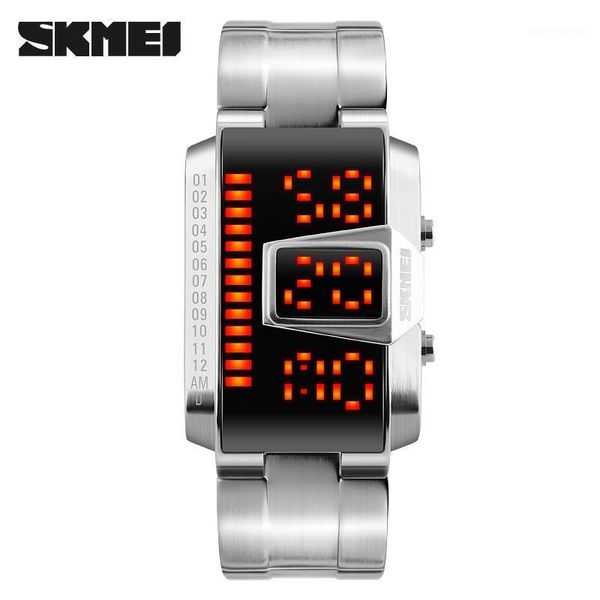 genuine brand digital watch men fashion luxury creative watches mens 5atm sports wristwatches relogio masculino, Slivery;brown
genuine brand digital watch men fashion luxury creative watches mens 5atm sports wristwatches relogio masculino, Slivery;brown