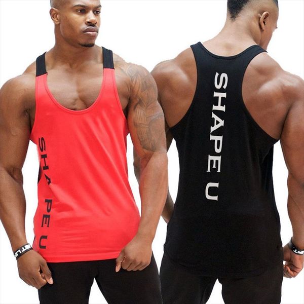 men sleeveless tank vest breathable for summer fitness running bodybuilding xrq88, White;black
men sleeveless tank vest breathable for summer fitness running bodybuilding xrq88, White;black