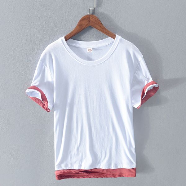 2021 summer new arrival 100% cotton short sleeve t shirt brand fashion t-shirt for men solid comfortable tshirt mens chemise 297f, White;black
2021 summer new arrival 100% cotton short sleeve t shirt brand fashion t-shirt for men solid comfortable tshirt mens chemise 297f, White;black