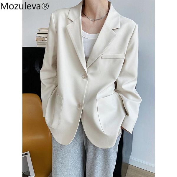 women's suits & blazers mozuleva 2021 women fashion single breasted blazer coat vintage loose long sleeve pockets office ladies outerwe, White;black
women's suits & blazers mozuleva 2021 women fashion single breasted blazer coat vintage loose long sleeve pockets office ladies outerwe, White;black