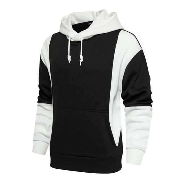 men's hoodies & sweatshirts men hoodie color block hooded autumn winter patchwork drawstring large pocket sweatshirt streetwear 2021 fa, Black
men's hoodies & sweatshirts men hoodie color block hooded autumn winter patchwork drawstring large pocket sweatshirt streetwear 2021 fa, Black