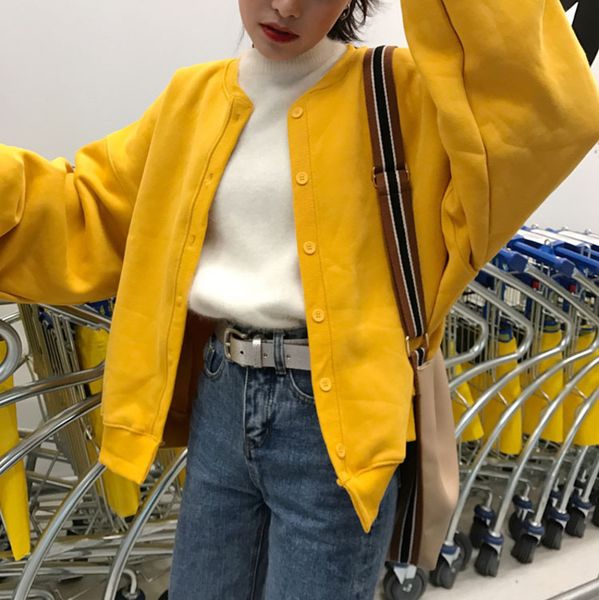 multi-sided loss harajuku fashion baseball jacket bf sports collar casual women jas, Black;brown
multi-sided loss harajuku fashion baseball jacket bf sports collar casual women jas, Black;brown