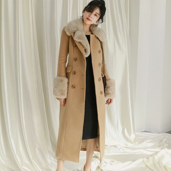 winter comfortable solid work style vintage elegant hair collar outdoor double-breasted office long a-line trench o50c, Tan;black
winter comfortable solid work style vintage elegant hair collar outdoor double-breasted office long a-line trench o50c, Tan;black