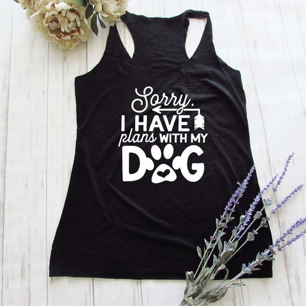 women's tanks & camis casual summer girl sleeveless tee women dog graphic funny vest shirts sorry i have plans with my tank, White
women's tanks & camis casual summer girl sleeveless tee women dog graphic funny vest shirts sorry i have plans with my tank, White